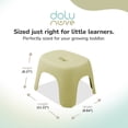 thumbnail image 3 of Dolu Nuve Kids Non-Slip Step Stool Plastic Toddler Helper for Bathroom, Eco Green, 3 of 8