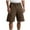 Coffee, variant on hotojiny Mens Athletic Shorts Ripped Comfy Workout Gym Shorts Wide Leg Knee Length Drawstring Sweat Shorts with Pockets