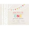 Birch Tree and Lights Standard Birthday Invitation