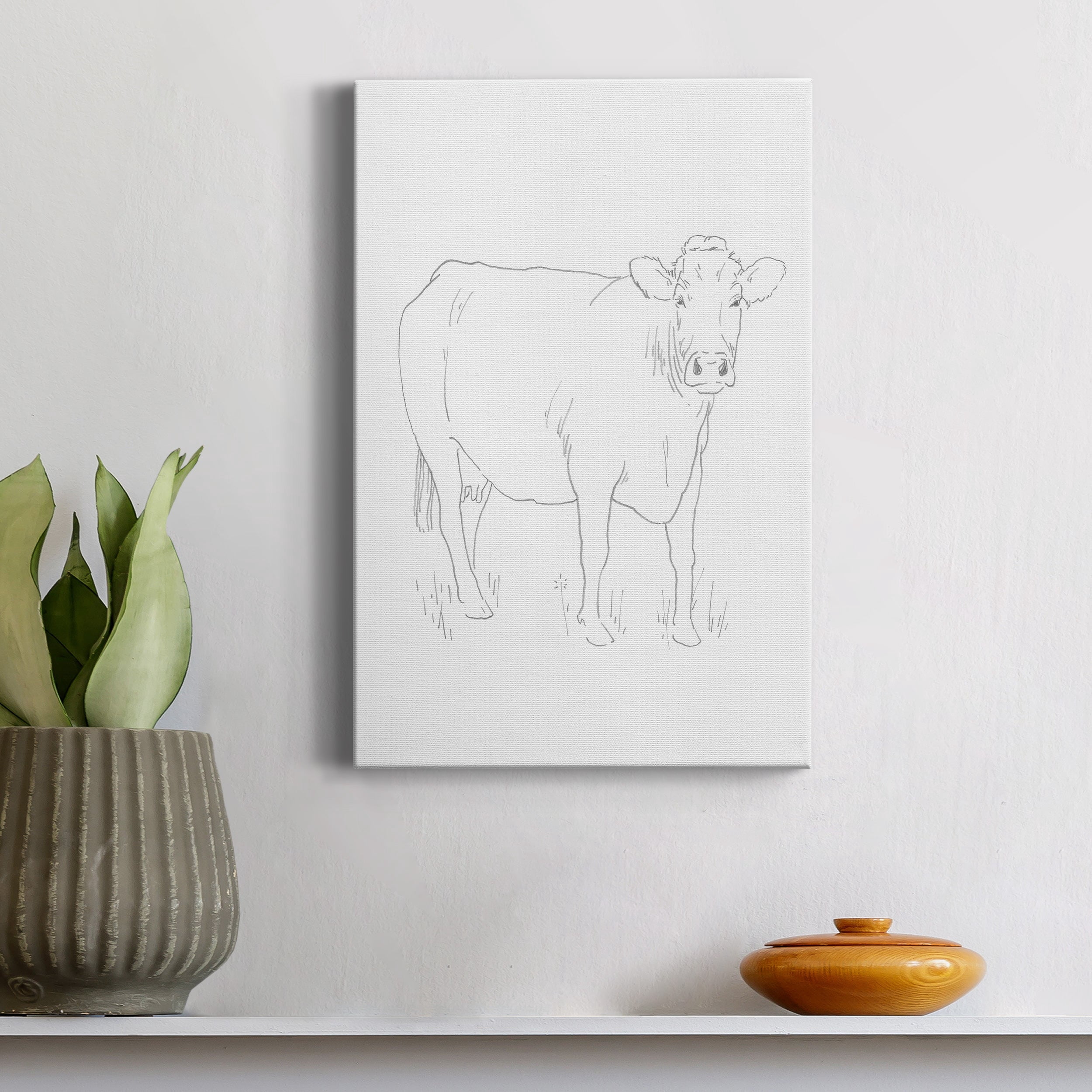 Limousin Cattle III Premium Gallery Wrapped Canvas - Ready to Hang