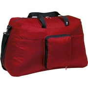 24" Medium Expandable Duffel Bag, Red/Black