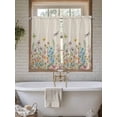thumbnail image 4 of Colorful Floral Living Room Curtains 2 Panel, Farmhouse Country Dragonfly Butterfly Flower Cafe Window Treatment, Farmhouse Bedroom Bathroom Kitchen Curtains Drapes 104"x45", 4 of 6