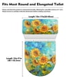 thumbnail image 6 of SEANATIVE Sunflower Toilet Lid Seat Cover and Toilet Tank Lid Cover Set of 2 Pack Toilet Cover Set for Bathroom Decorations Washable Toilet Tank Replacement Machine Wash, 6 of 7