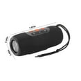 thumbnail image 3 of Altavoz inalámbrico Bluetooth al aire libre portátil, 2x5W de alta potencia, batería de 1500mAh, negro, 3 of 8