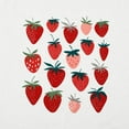 thumbnail image 5 of VILOVE Womens Strawberries Graphic Tees Crew Neck Short Sleeve Fruit Strawberries Shirts, 5 of 11