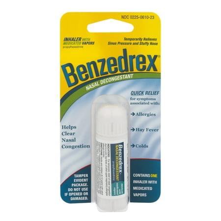 Easy Inhaler - (2 pack) Benzedrex Nasal Decongestant Inhaler