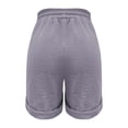 thumbnail image 6 of larppty Women Shorts for Seniors Summer Casual High Waisted Drawstring Wide Leg Womens Gauze Short Shorts（Grey， S）, 6 of 8