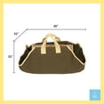 thumbnail image 2 of Achla Designs Minuteman International Canvas Log Carrier w/Handles, 35 Inch Long, Sage with Ivory Trim, 2 of 5