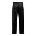 thumbnail image 5 of Mens Joggers Men's Casual Pants Solid Color Large Pockets Straight Leg Loose Fit Elastic Waist Joggers for Outdoor Sports Daily Wear Black L, 5 of 5