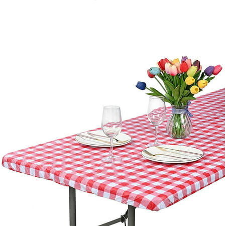Outdoor Fitted Vinyl Rectangular, 24 Inch Round Vinyl Tablecloth