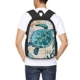 thumbnail image 4 of Fotbe Watercolor Sea Turtle Mochila para Hombre y Mujer - Tela Oxford 600D Resistente - Mochila Impermeable de Gran Capacidad para Escuela, Viajes y Senderismo, 4 of 6
