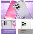 thumbnail image 4 of for Samsung A42 5g Case Clear Glitter Sparkle Aesthetic Samsung Galaxy A42 5g Phone Case Silicone Soft Flower Transparent Shockproof Cover Purple Slim (Purple), 4 of 14