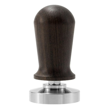 

Espresso Tamper Spring Loaded en Handle Durable Coffee Ground Press 51mm Dark Brown