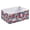 Red Houses With Blue Windows, variant on Fabric Open Basket Bins Foldable Storage Basket 2 Sizes Available Purple Glass with Lavender Oil