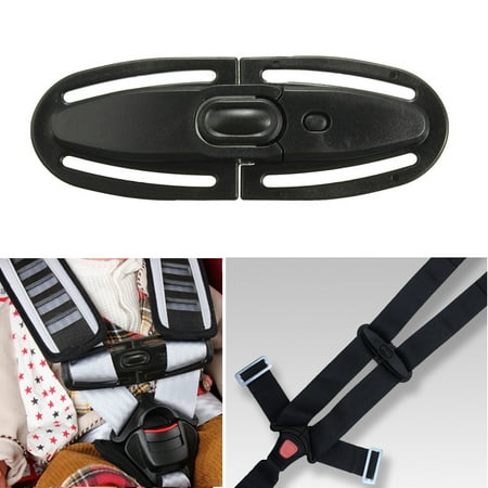 1/2/4pcs Baby Car Seat Belt Accessories Baby Chest Buckle Holder Seat Belt Buckle Black Security Lock Adjuster Fixed Clip Slip Buckle