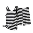 thumbnail image 2 of Sokhug Womens Striped Tank Top and Shorts Set 2 Piece Sleeveless Loungewear Pajama Set for Sleepwear Casual Homewear, 2 of 5