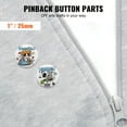 thumbnail image 2 of VEVOR 1" 25mm Button Badge Parts Supplies for Button Maker Machine 500 Sets, 2 of 9