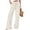 (Casual)Beige, variant on Women’s Soft Wide Leg Pants with Pockets, Womens High Waisted Casual Pants,,Women's Plus Pink,Size L