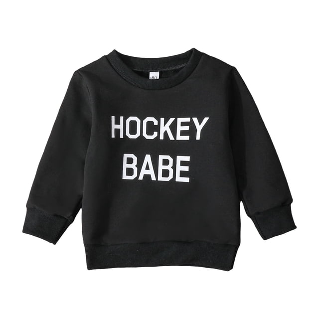 Gibobby Sudadera de cuello redondo de manga larga de algodónSudadera de manga larga con estampado de para niños y niñas(Negro, 2-3 Años)