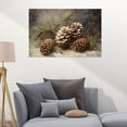 thumbnail image 5 of Vintage Christmas Canvas Wall Art, The Christmas Pinecone Still Life Art Poster, Holiday Christmas Pictures Wall Decor Size 24''x36''-Gategoo, 5 of 5