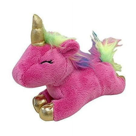 FouFit Unicorn Plush Small Squeak Dog Toy Pink