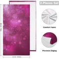 thumbnail image 2 of Elegant Purple Snowflakes Hand Towels 2 PCS, Merry Christmas Kitchen Towel Ultra Soft and Highly Absorbent,Decorative Fingertip Face Towel for Bathroom Hotel, 28.3"x 14.4", 2 of 6