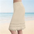 thumbnail image 3 of Half Slips for Women Elastic Waist Lace Hem Knee Length Underskirt Dress Extender, 3 of 6