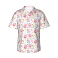 thumbnail image 1 of Fotbe Cute Pig Camisa Hawaiana para Hombre Unisex – Camisa Casual de Verano con Botones de Manga Corta de Algodón y Lino,Medium, 1 of 7