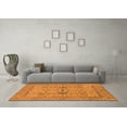 thumbnail image 3 of Ahgly Company Indoor Round Oriental Orange Industrial Area Rugs, 3' Round, 3 of 4