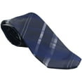thumbnail image 1 of Kenneth Cole Reaction Cravate à Carreaux Patchwork pour Hommes (Bleu Foncé), 1 of 4