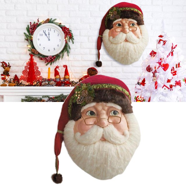 Papá Noel De Madera Decoración Navideña De Madera Colgante Para Ventanas Chimeneas Vitrinas Decoración seitruly HA044214-00