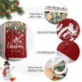thumbnail image 6 of Red Christmas Shower Curtain, Xmas Botanical Ball Bell Waterproof Fabric Shower Curtains with 12 Hooks, Bathroom Curtain Set for Bathroom Accessories Decor, 72 x 72 Inches, 6 of 9