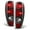 Black Housing, variant on AKKON - For 2004 2005 2006 2007 2008 2009 2010 2011 2012 Chevy Colorado | GMC Canyon Black Tail Lights Pair Set