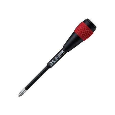 

VESSEL BALL GRIP Ratchet Screwdriver (+2x100(4 ) Replacement Blade)