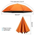 thumbnail image 2 of Uxcell Umbrella Hat 27Inch Hands Free Umbrella Cap for Fishing Camping Orange Color, 2 of 6