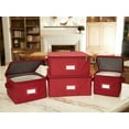 thumbnail image 6 of Covermates Keepsakes Dish Storage Box – Stackable, Reinforced Handles, China Storage, Scarlett Red, 6 of 7