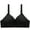 Black, variant on Backless Strapless Bra Women Solid Color Fashion Bowknot Comfortable Hollow Out Bra Underwear No Underwire Regular Size Padded Sports Bra for Female, Style 7712, Wine 38B