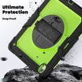 thumbnail image 4 of Case for iPad Air 13 Inch M3 2025 / M2 2024 12.9 inch (3rd/4th Gen) with Screen Protector, 360 Degree Rotating Kickstand Hand Strap Shockproof Cover with Shoulder Strap, Lime PC, 4 of 7