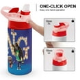 thumbnail image 4 of Movie Sing 2 Kids Water Bottle with Silicone Straw And Spill-Proof Lid, 12 Oz Stainless Steel Double-Wall Vacuum Insulated Water Bottles for Boys Girls, 4 of 8
