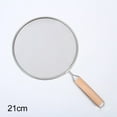 thumbnail image 2 of Luckyn Splatter Screen,21cm Stainless Steel Oil Splatter Screen Frying Pan Mesh Guard Kitchen Cooking Handle,Dishwasher Safe, Splatter Guard for Cooking, Silver 1 Pcs, 2 of 7
