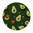 thumbnail image 2 of WYYP  Cute Cartoon Funny Avocado Fitted Round Tablecloth Waterproof Table Cloth with Elastic Edge Wipe Clean Table Covers for Indoor Outdoor Fits Medium White, 2 of 7