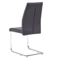thumbnail image 5 of Smilegend Modern BlackDining Chair Set of 2 - PU Leather, Chrome Metal, Simple Style, Restaurant or Home Chairs - Easy to Assemble, Sturdy - Maximum Capacity 265 lbs, 5 of 8