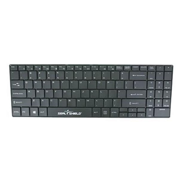 Seal Shield Cleanwipe Wireless Keyboard, Black