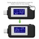 thumbnail image 3 of Probador Usb Tipo C Con Pantalla Lcd, Medidor De Alta Precisión De Potencia De Voltaje De 4-30V, Voltímetro De Enchufe Digital Cc, Medición De Amperímetro De Sincronización Yuarrent TO004888-00, 3 of 5