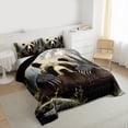 thumbnail image 3 of Homewish Wildlife Bear 2pcs Bedding Comforter Set For Kids Children Teens,Woodland Animal Twin Comforter Sets,Jungle Wildlife Breathable Bedding Set,Luxury Bedroom Decor,Reversible, 3 of 8