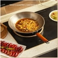 thumbnail image 5 of Wok Pans with Lid, Large Titanium Alloy Skillet, No Chemical Coated Induction Cooking Fry Woks, Comfort Grip, Durable and Scratch Resistant, for Induction, Electric (A 32cm), 5 of 7