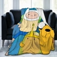 thumbnail image 6 of Adventure Time Blanket, Anime Throw Blanket For Bed Sofa Couch, Super Soft Flannel Blanket For Bedroom Livingroom, 40"X30", 6 of 9