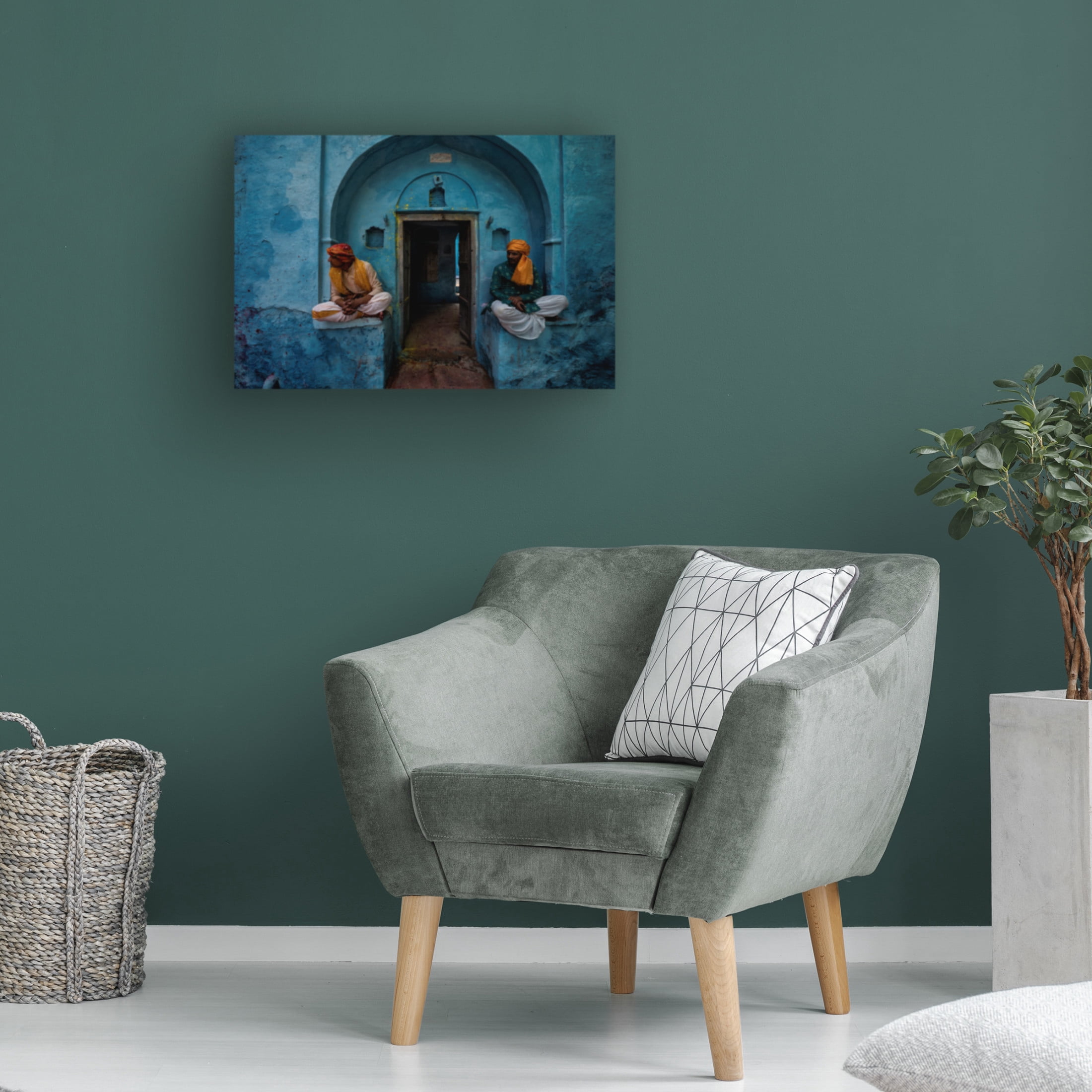 Canvas Wall Art - Shirshendu 'Door' Wall Art for Living Room, Bedroom, or Office Décor by Trademark Fine Art - 32 x 22 Inches