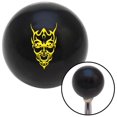 thumbnail image 1 of American Shifter  Yellow Abstract Devil Face Black Shift Knob with M16 x 1.5 Insert Shifter Auto Brody, 1 of 1