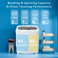 Portable Washing Machine, YOFE Compact Mini Washing Machine, Semiautomatic Washing Machine